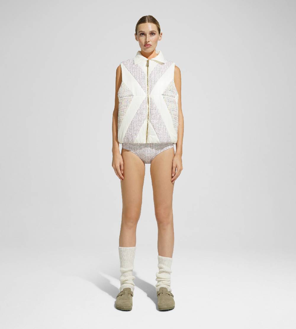 Khrisjoy MATT&GLOSSY TWEED VEST MIX PALE COLORS 2025