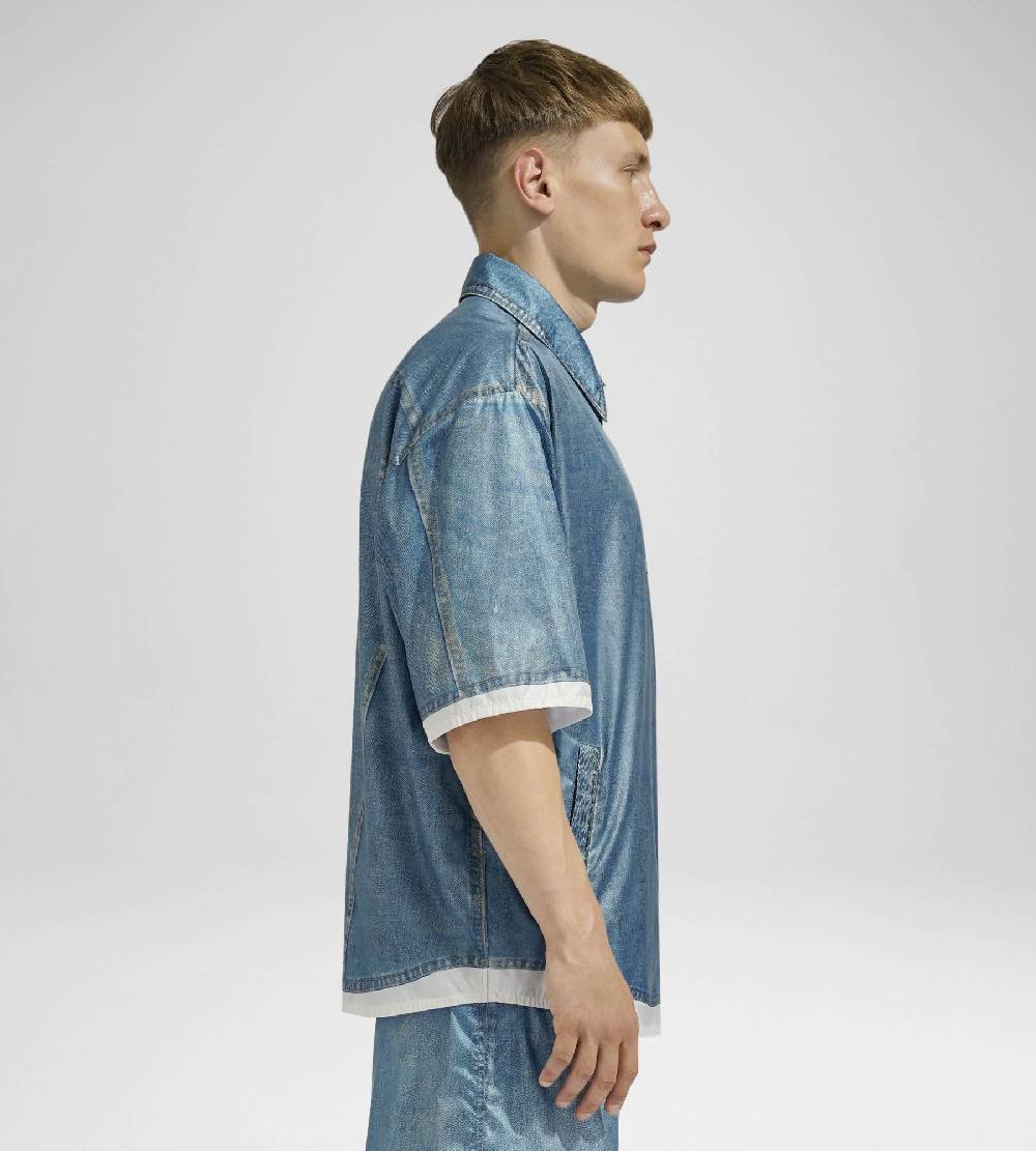 Khrisjoy DENIM PRINT SHIRT MEDIUM DENIM Promozione