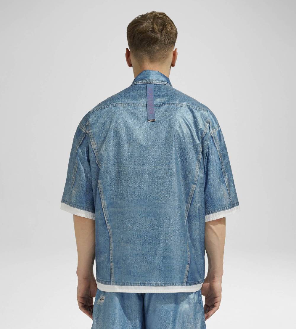 Khrisjoy DENIM PRINT SHIRT MEDIUM DENIM Promozione