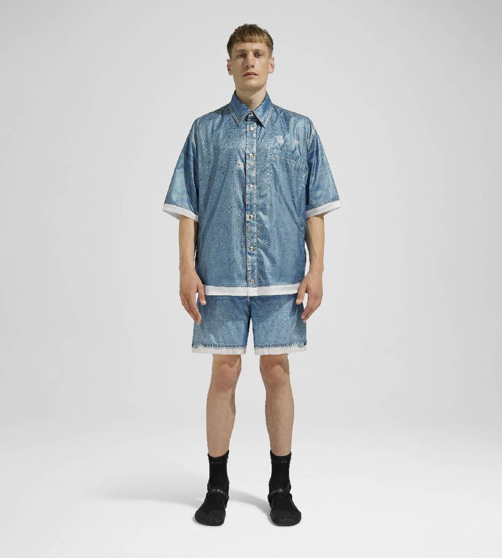 Khrisjoy DENIM PRINT SHIRT MEDIUM DENIM Promozione