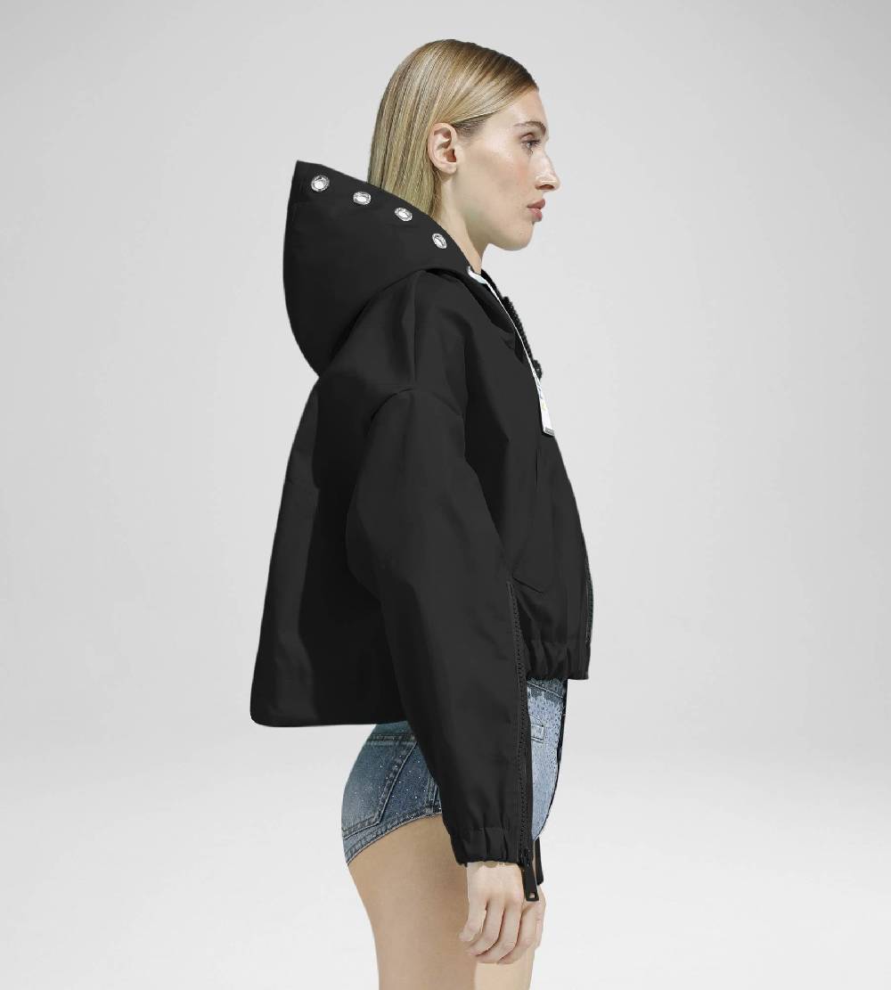 Khrisjoy NEW KHRIS CROP WINDBREAKER BLACK In Saldo