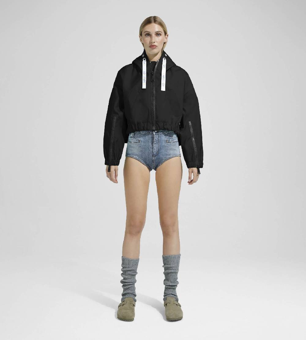 Khrisjoy NEW KHRIS CROP WINDBREAKER BLACK In Saldo