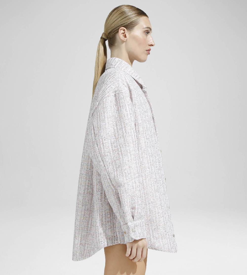 Khrisjoy OVERSIZE SHIRT TWEED PAILLETTES TRAMÉ In Linea
