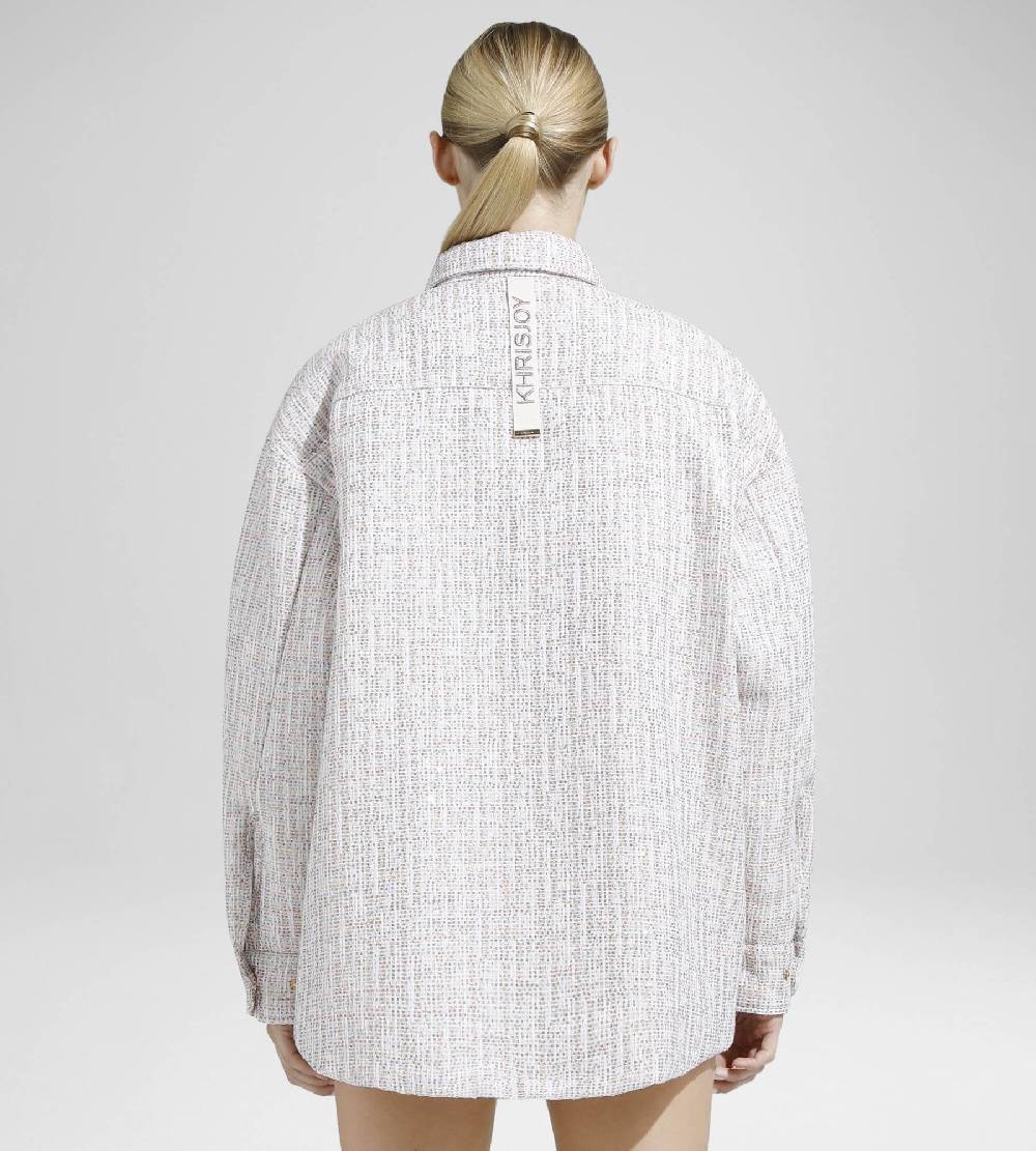Khrisjoy OVERSIZE SHIRT TWEED PAILLETTES TRAMÉ In Linea