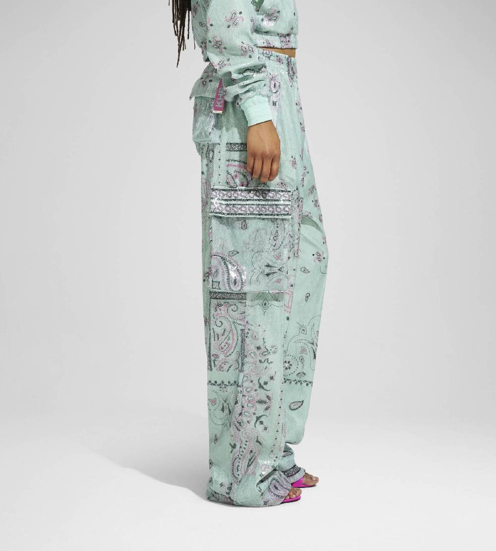 Khrisjoy PANTS MULTIPOCKET PAILLETTES BANDANA AFTER EIGHT Qualità