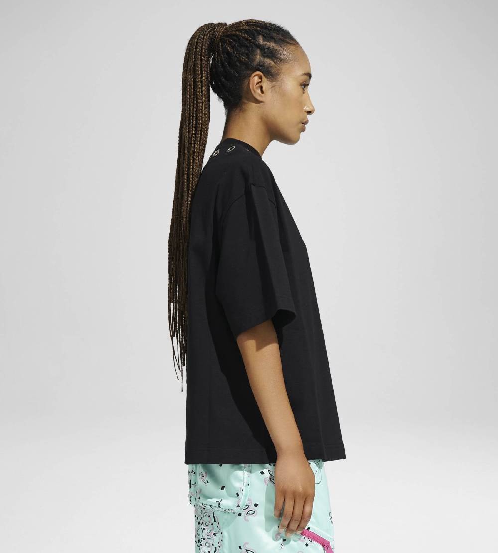 Khrisjoy EYELETS TEE BLACK Spedizione Gratuita