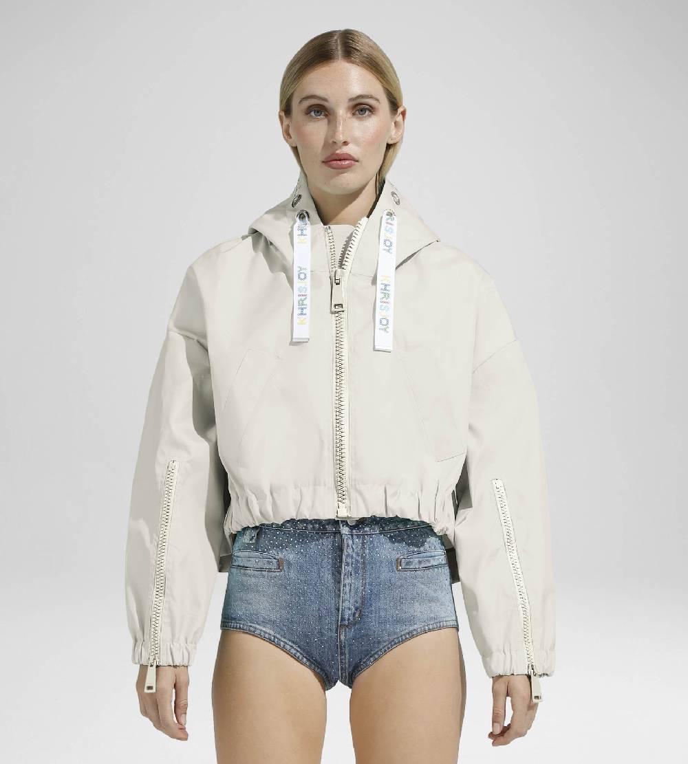 Khrisjoy NEW KHRIS CROP WINDBREAKER DESERT Negozi Online
