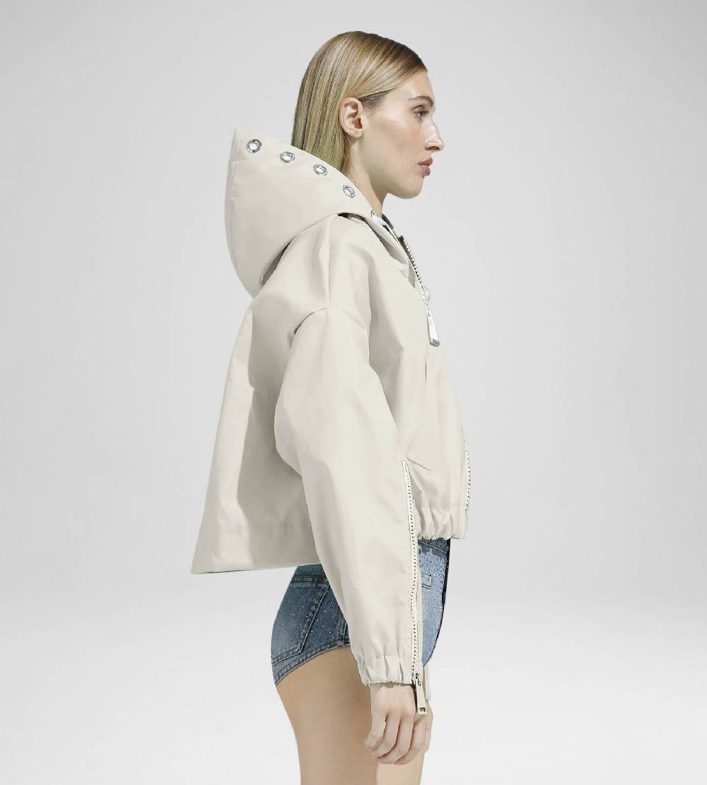 Khrisjoy NEW KHRIS CROP WINDBREAKER DESERT Convenienza
