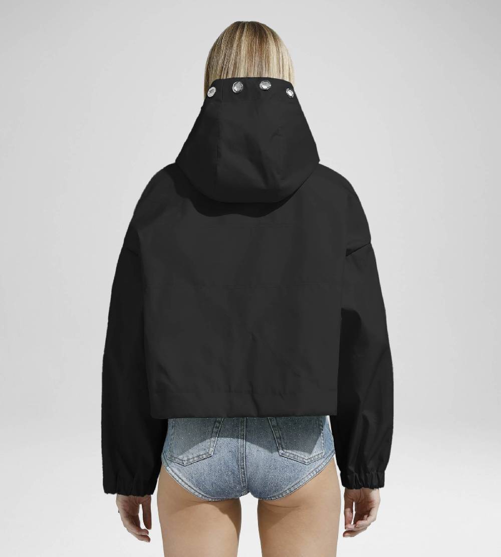 Khrisjoy NEW KHRIS CROP WINDBREAKER BLACK Novità