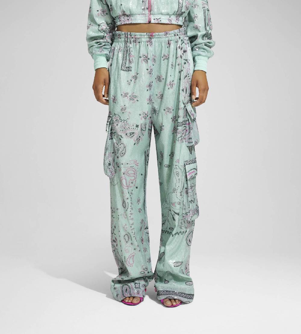 Khrisjoy PANTS MULTIPOCKET PAILLETTES BANDANA AFTER EIGHT Offerte