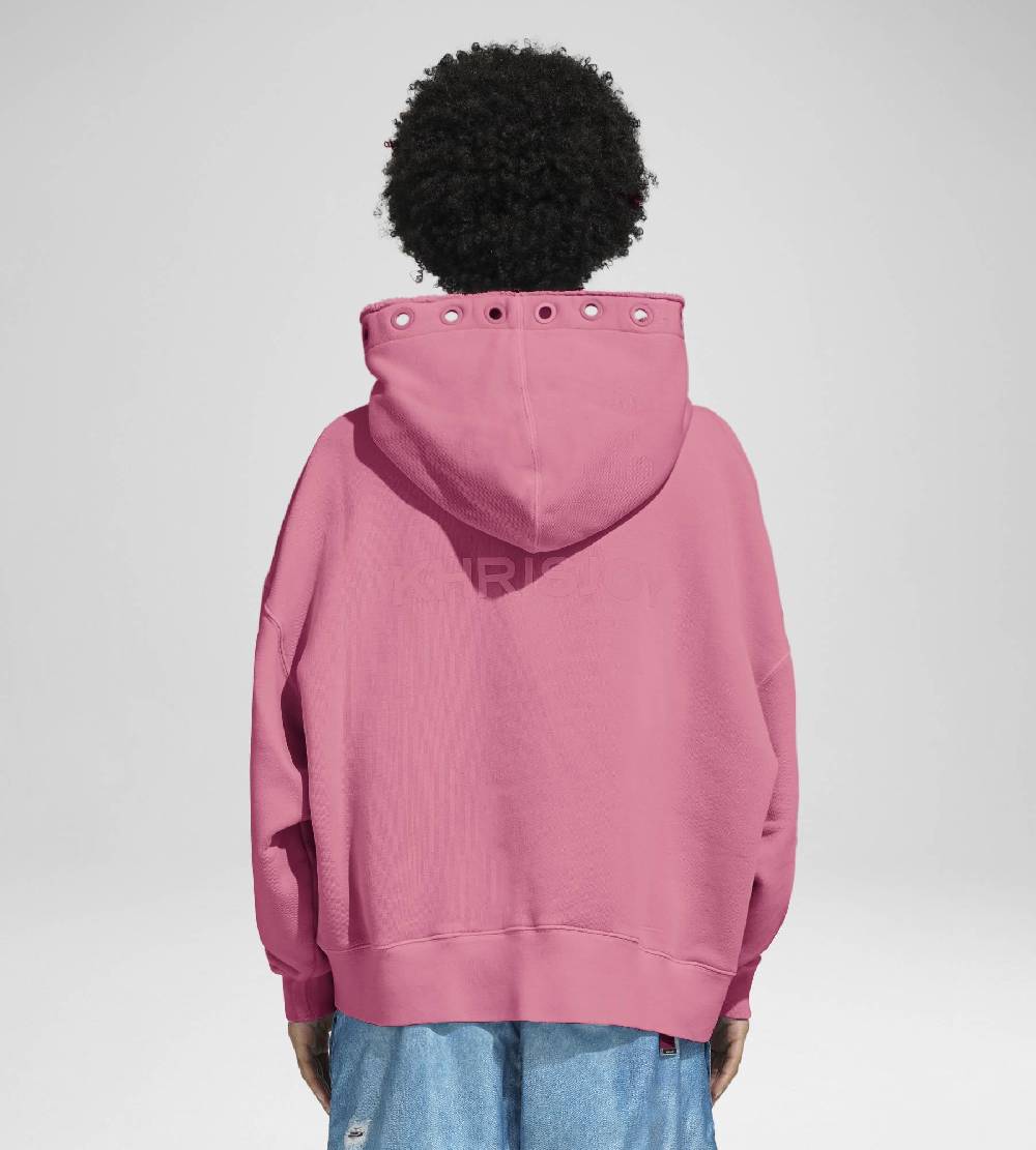 Khrisjoy HOODIE EYELETS CANDY PINK Vendite Flash