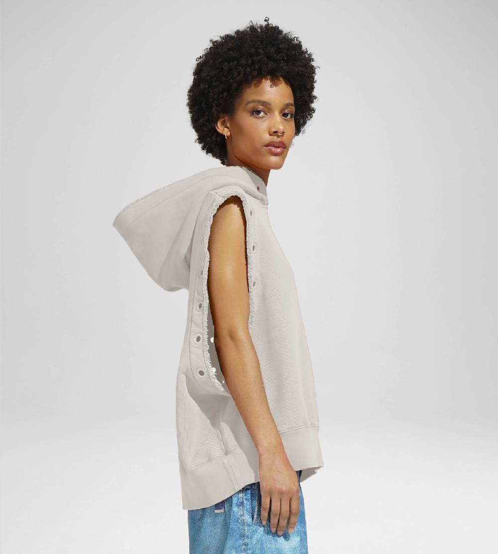 Khrisjoy HOODIE VEST EYELETS DESERT 2025