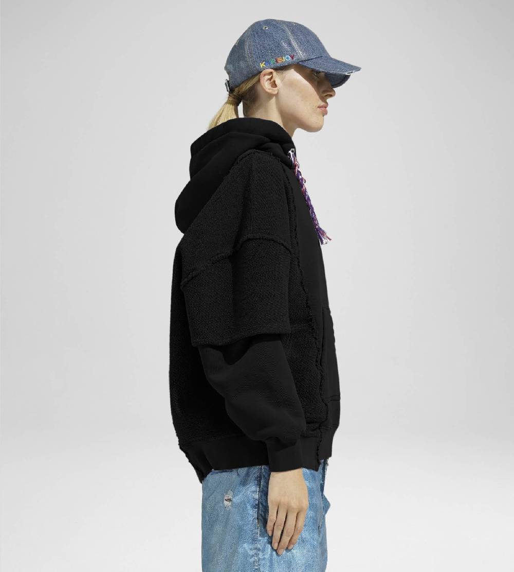 Khrisjoy HOODIE DOUBLE POCKETS BLACK Acquista Ora