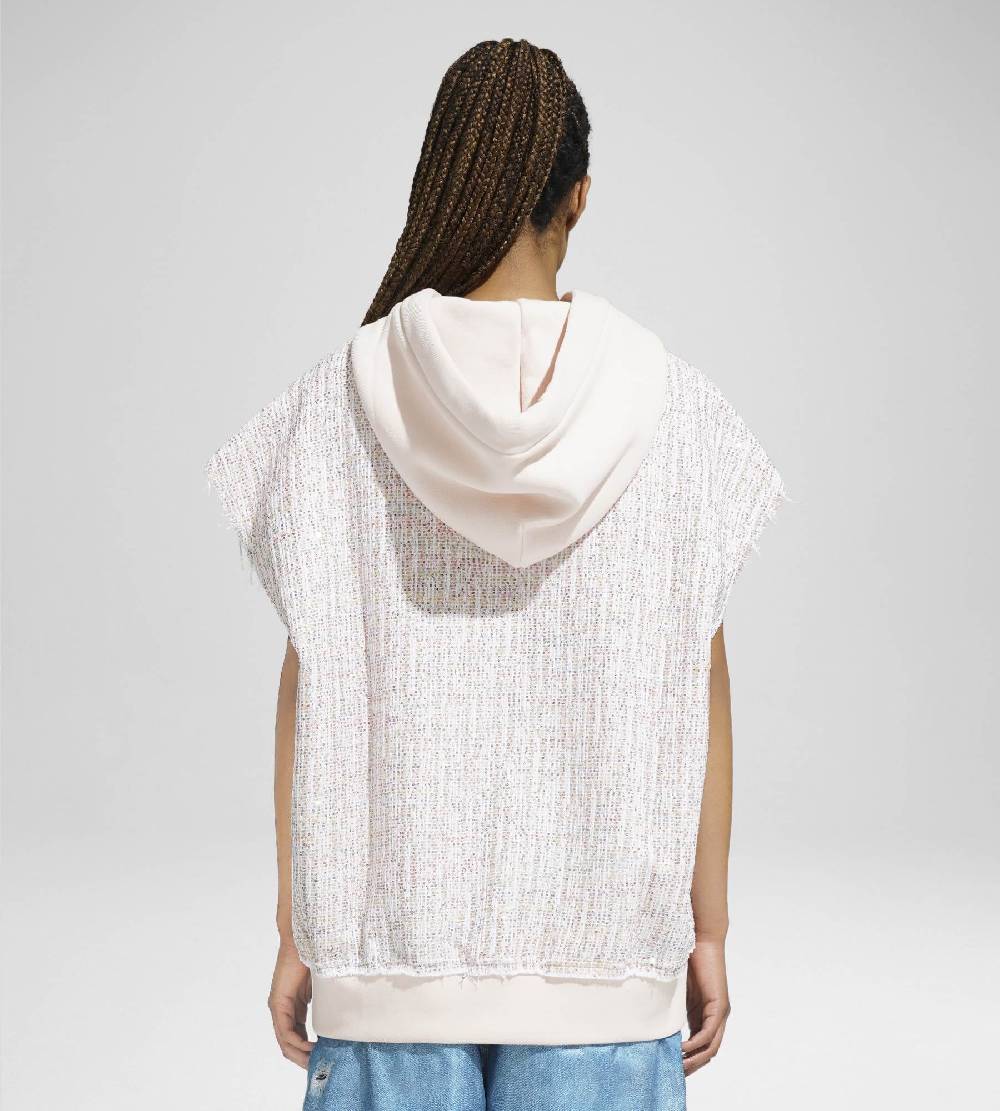 Khrisjoy TWEED HOODIE VEST CONFETTI Promozione Limitata