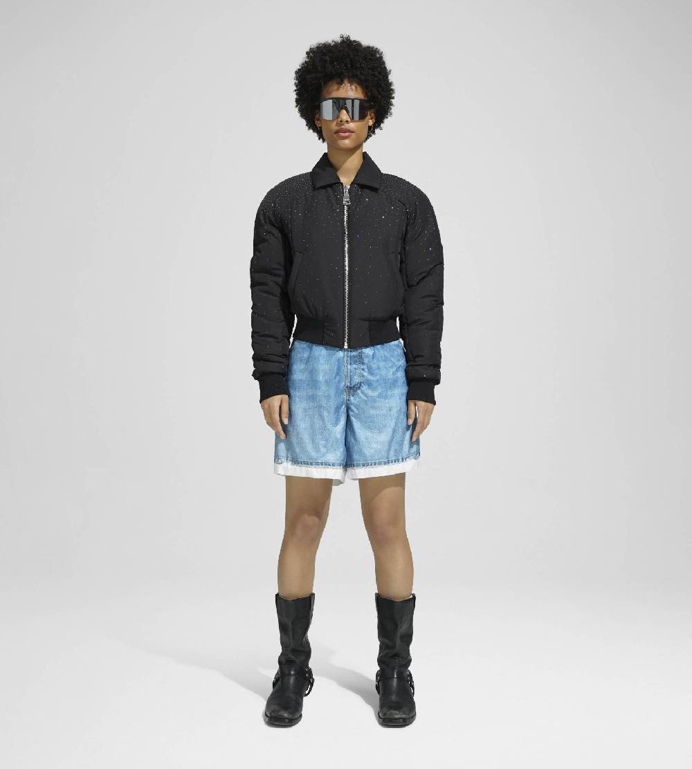 Khrisjoy JIM BOMBER STRASS BLACK Fino Al -60%