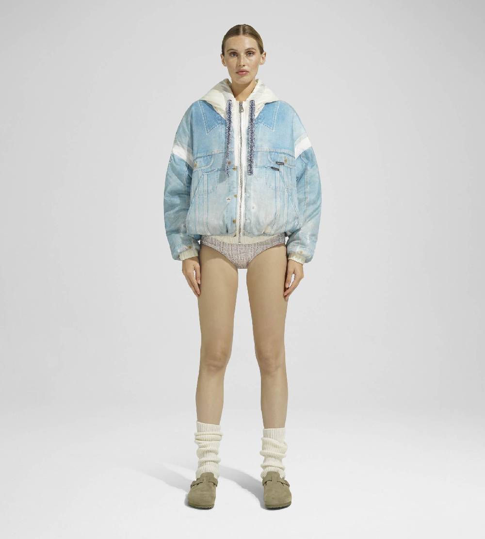Khrisjoy PUFF HOODIE PRINT DENIM MEDIUM DENIM Hotsell