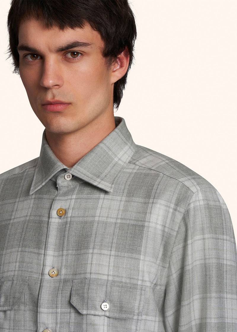 Kiton CAMICIA CASHMERE UCWMK0614C01 In Vendita