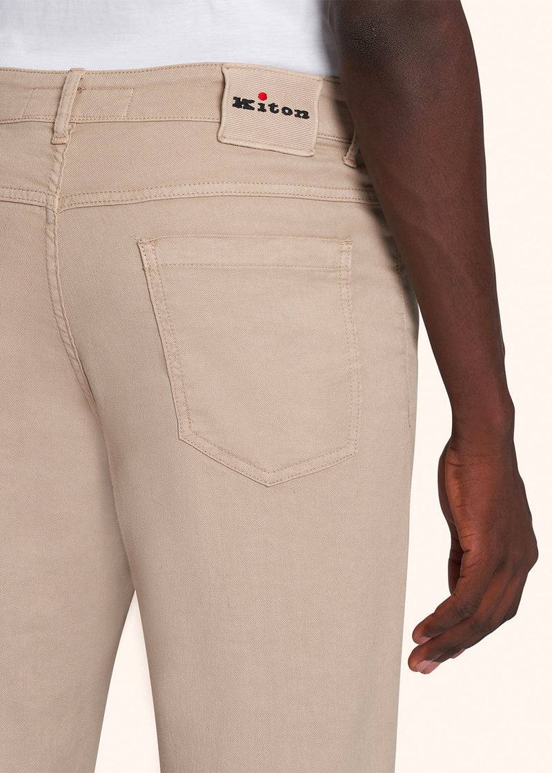Kiton PANTALONI LINO UPNCARK0612D02 Saldi