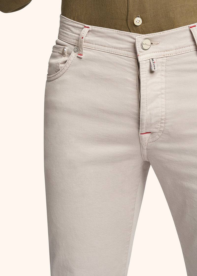 Kiton PANTALONI COTONE UPNJSMJ0738B04 Vendita Calda