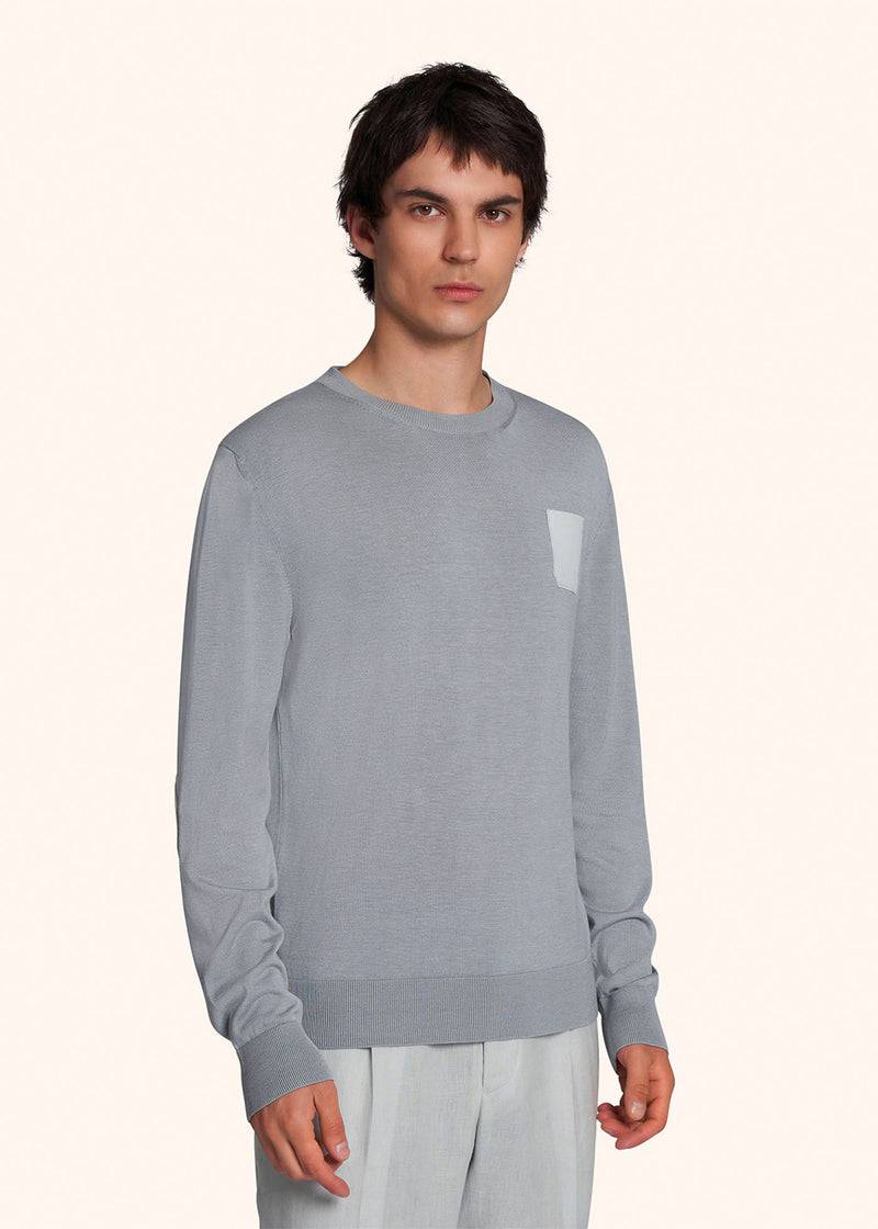 Kiton MAGLIA GIROCOLLO M/L SETA UMK039001 Nuova