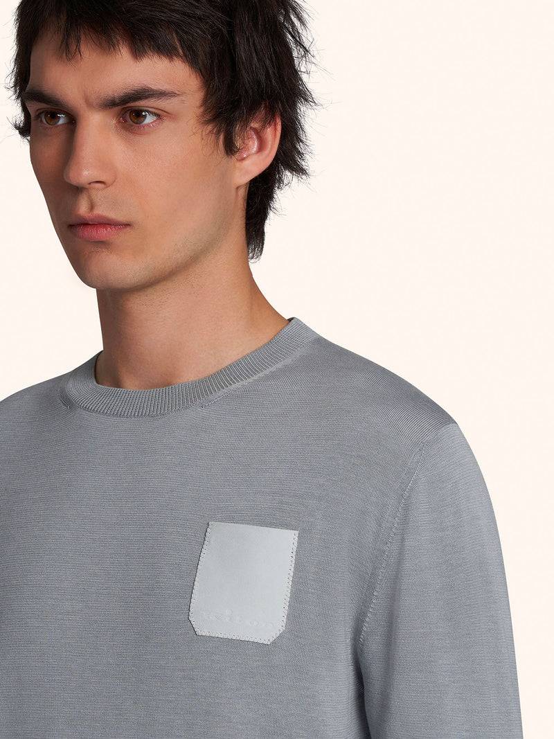 Kiton MAGLIA GIROCOLLO M/L SETA UMK039001 Nuova