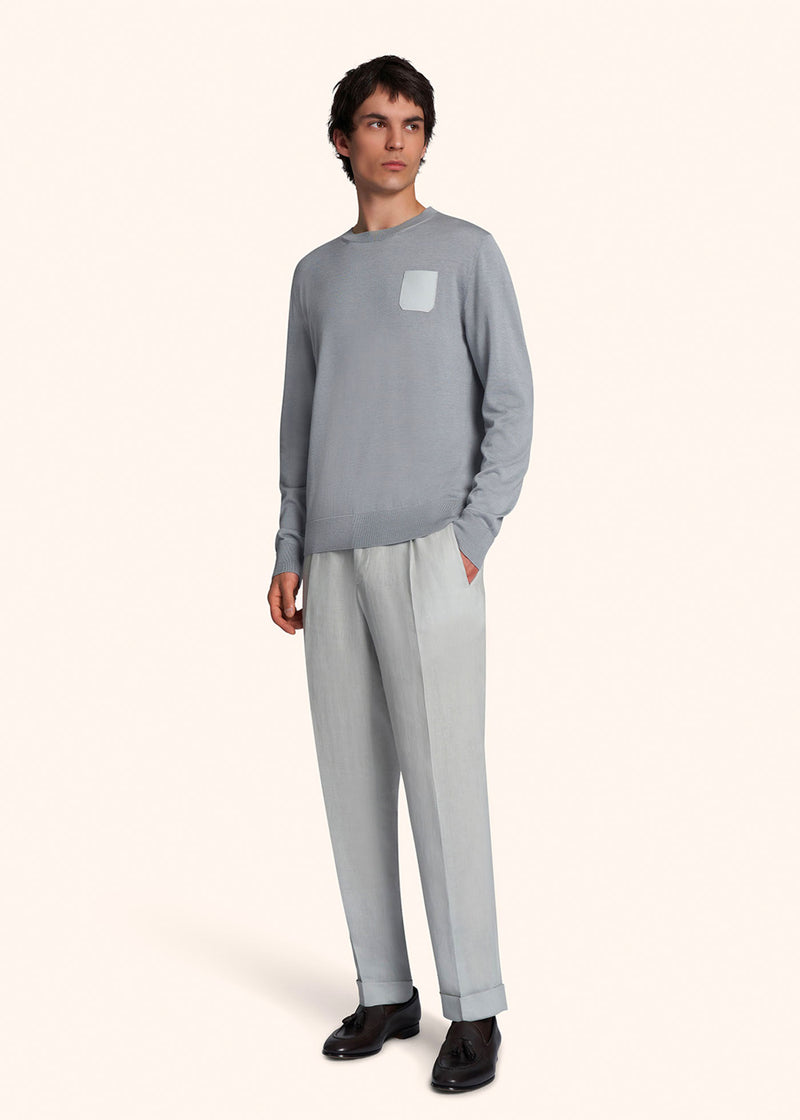 Kiton MAGLIA GIROCOLLO M/L SETA UMK039001 Nuova
