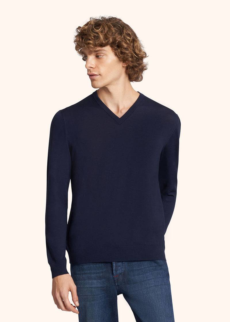 Kiton MAGLIA SCOLLO V LANA UK865K4 2025