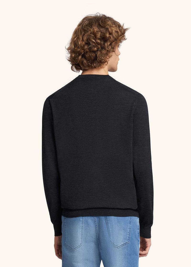 Kiton MAGLIA SCOLLO V LANA UK8651015 Offerta Giorno del Papà