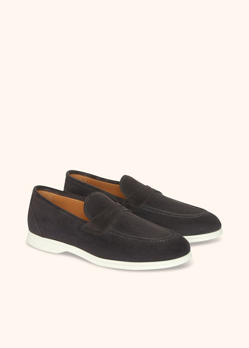 Kiton MOKA - MOCASSINO CALFSKIN USSA075N0097706 Moda