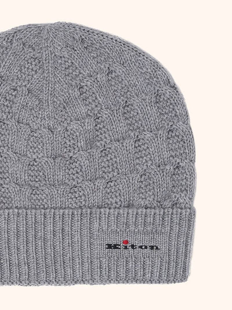Kiton CAPPELLO BERRETTO IN MAGLIA Cashmere UMK007304 Promozione