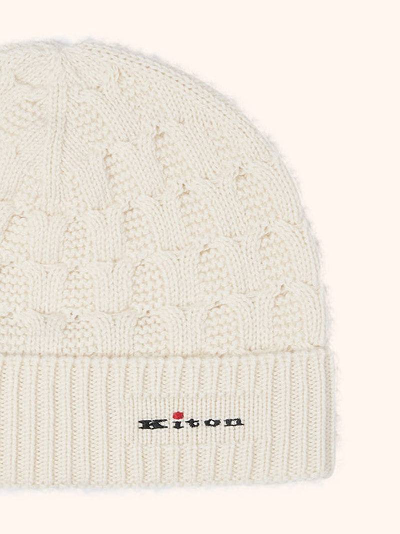 Kiton CAPPELLO BERRETTO IN MAGLIA Cashmere UMK007302 Spedizione Gratuita