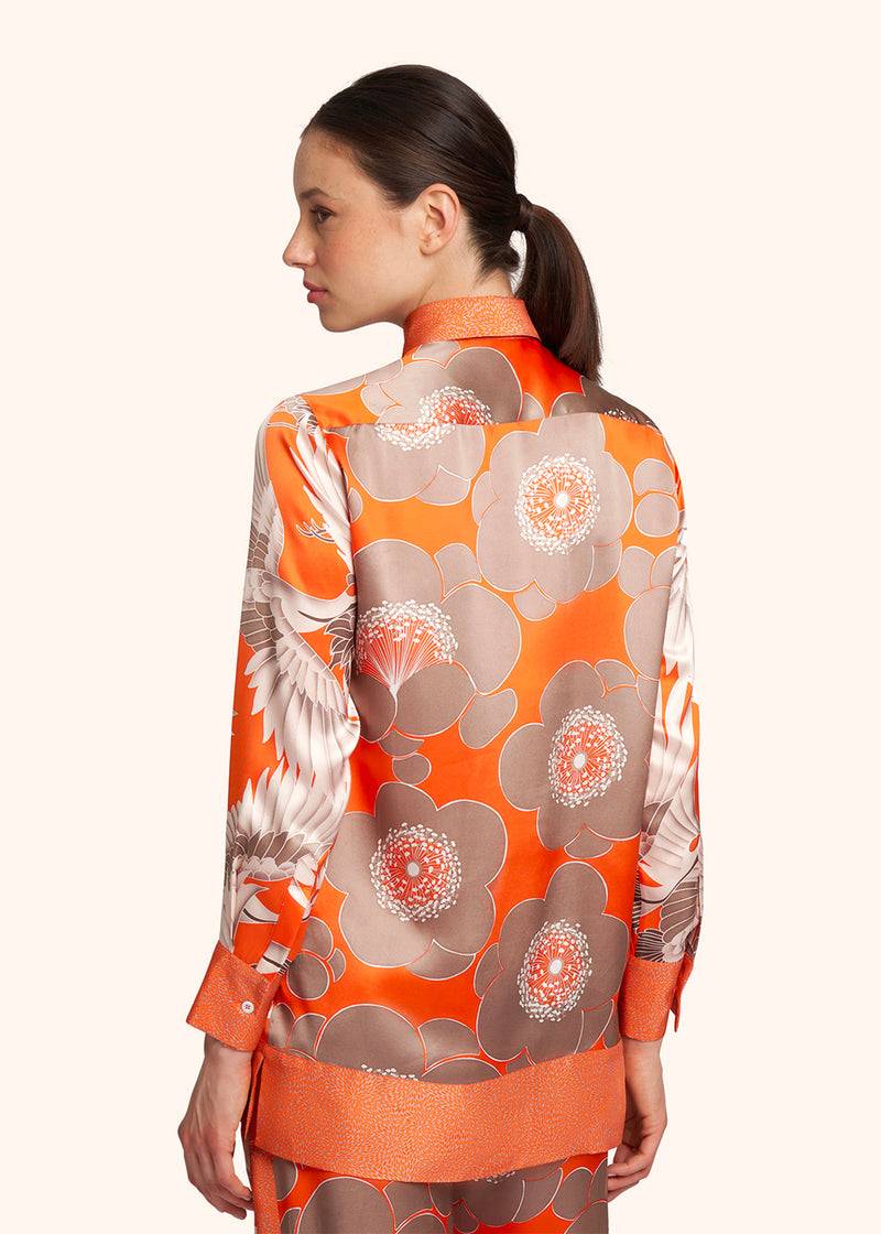 Kiton CAMICIA SETA D57438K0978C16 Nuovo