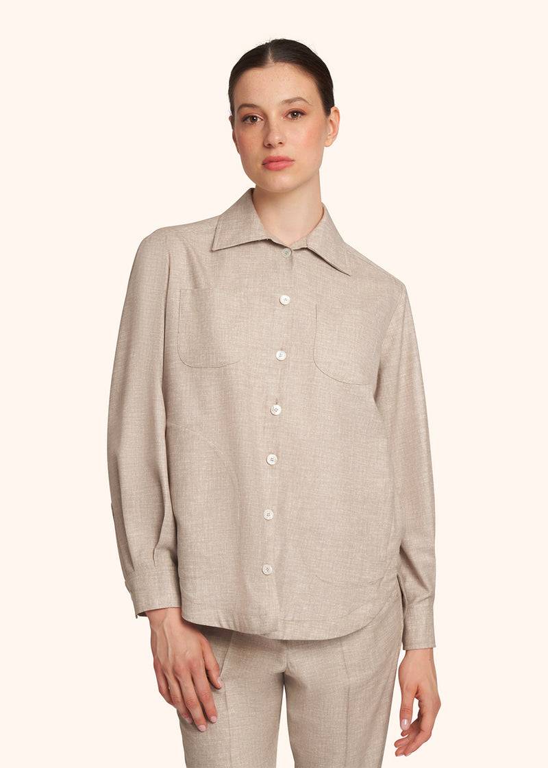 Kiton CAMICIA LANA VERGINE D50429K0627C09 Convenienza