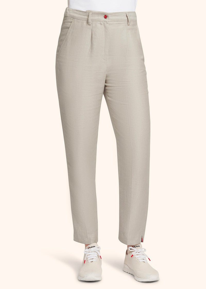 Kiton PANTALONI LINO D55113H0844201 Economico
