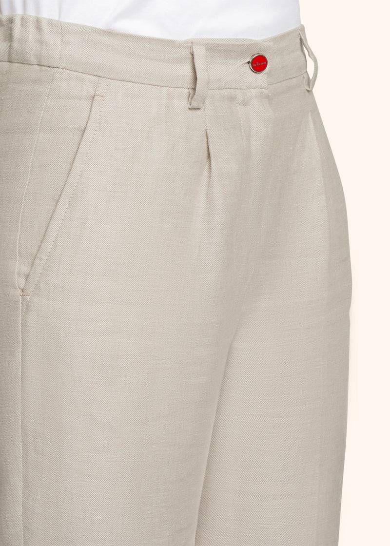 Kiton PANTALONI LINO D55113H0844201 Economico
