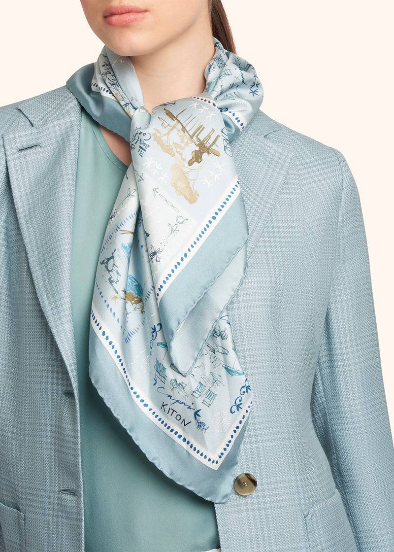 Kiton FOULARD SETA D53754K0949D13 Spedizione Gratuita