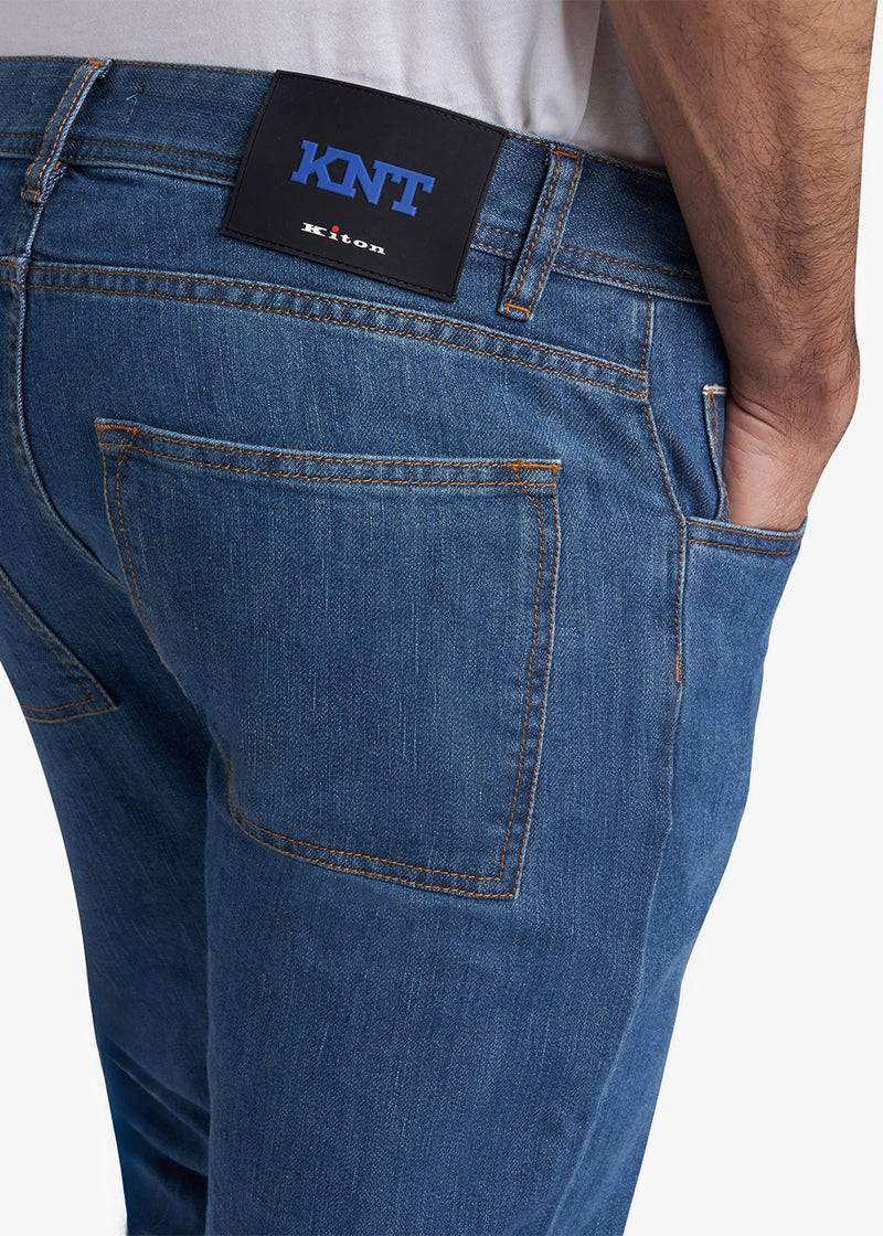 Kiton PANTALONI COTONE UPKN029K0701D02 Nuova