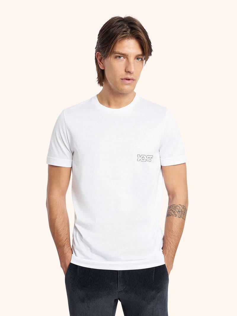 Kiton T-SHIRT M/M Cotone UMM017101 Nuovo