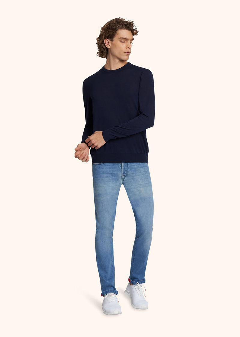 Kiton PANTALONI ULTRA SLIM COTONE UPNJSM2J0763A01 Offerta Anniversario