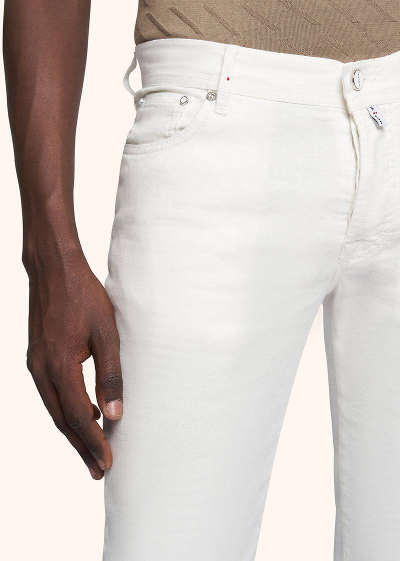 Kiton PANTALONI Lino UPNJSMJ0762B13 Smaltimento dello stoccaggio