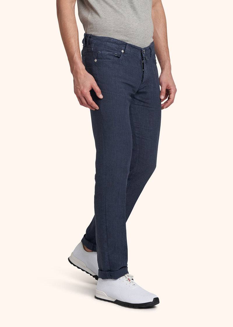 Kiton PANTALONI ULTRA SLIM Lino UPNJSM2J0760A07 Prezzo basso