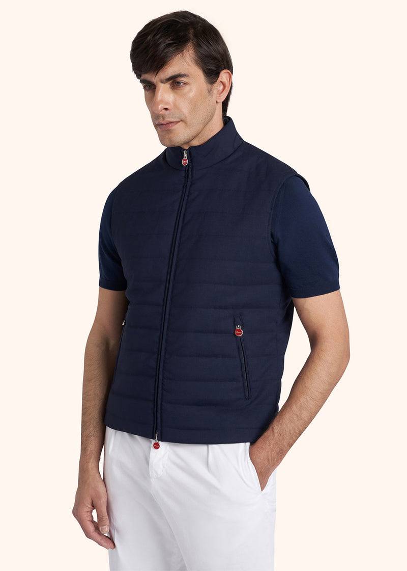 Kiton GIUBBOTTO SMANICATO LANA VERGINE UW1723K0638C05 Convenienza