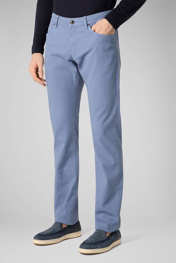 Lab. Pal Zileri Pantalone 5 tasche in cotone stretch tinto in capo Convenienza