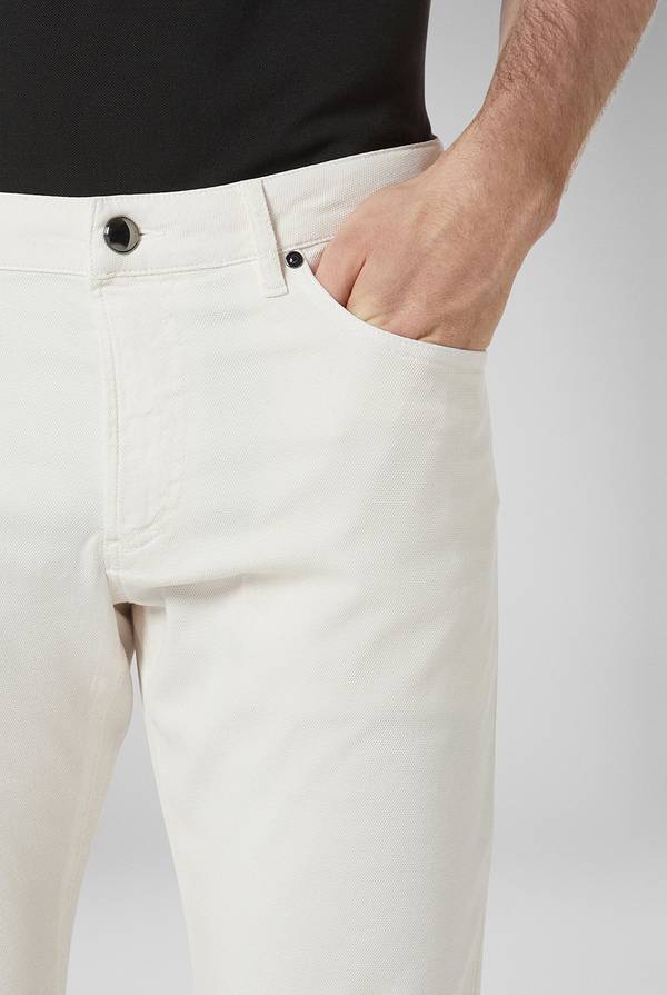 Lab. Pal Zileri Pantalone 5 tasche in cotone stretch tinto in capo Outlet