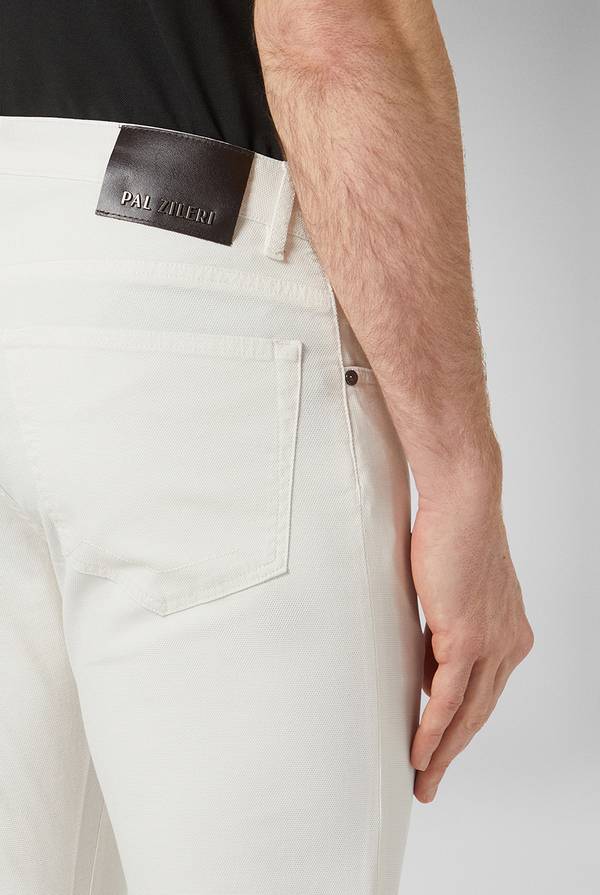 Lab. Pal Zileri Pantalone 5 tasche in cotone stretch tinto in capo Outlet