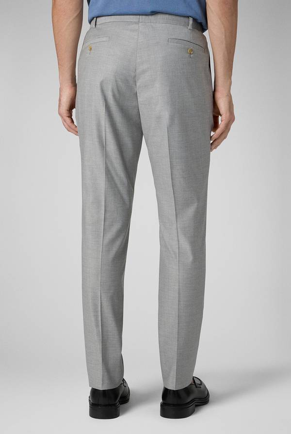 Lab. Pal Zileri Pantalone classico in lana e bamboo In Vendita