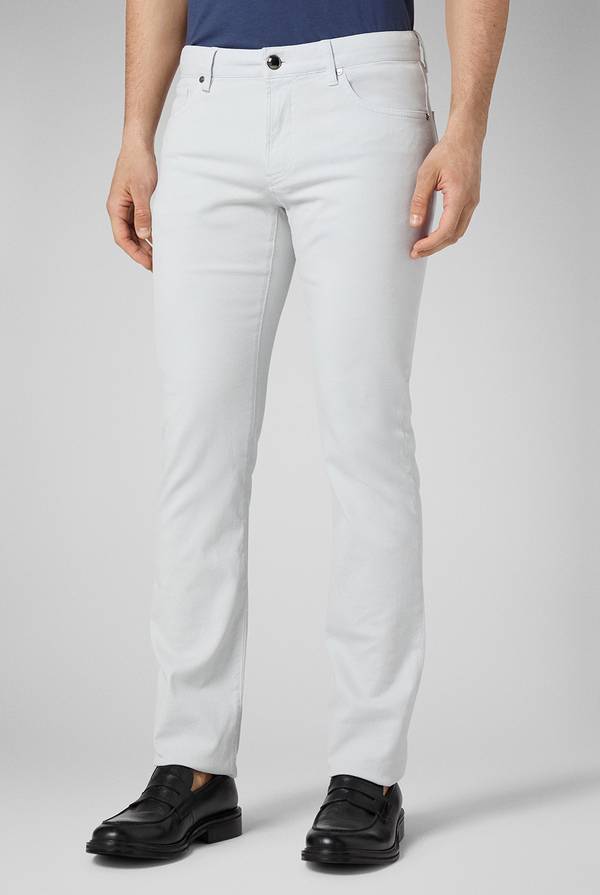 Lab. Pal Zileri Pantalone 5 tasche in cotone stretch tinto in capo Vendita Economica