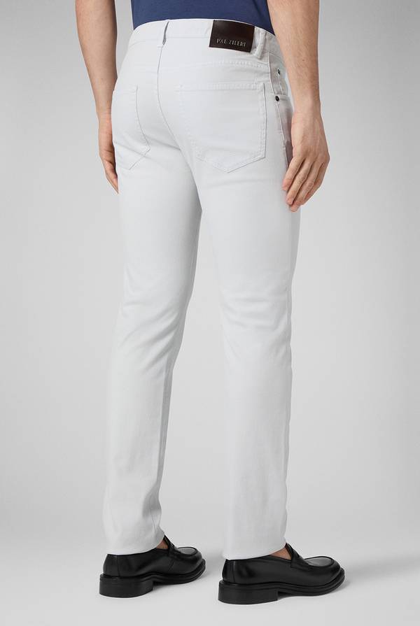 Lab. Pal Zileri Pantalone 5 tasche in cotone stretch tinto in capo Vendita Economica