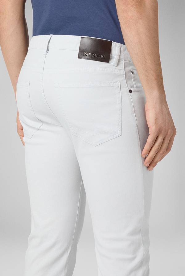 Lab. Pal Zileri Pantalone 5 tasche in cotone stretch tinto in capo Vendita Economica