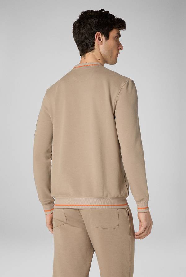 Lab. Pal Zileri Felpa in cotone stretch con logo Italia